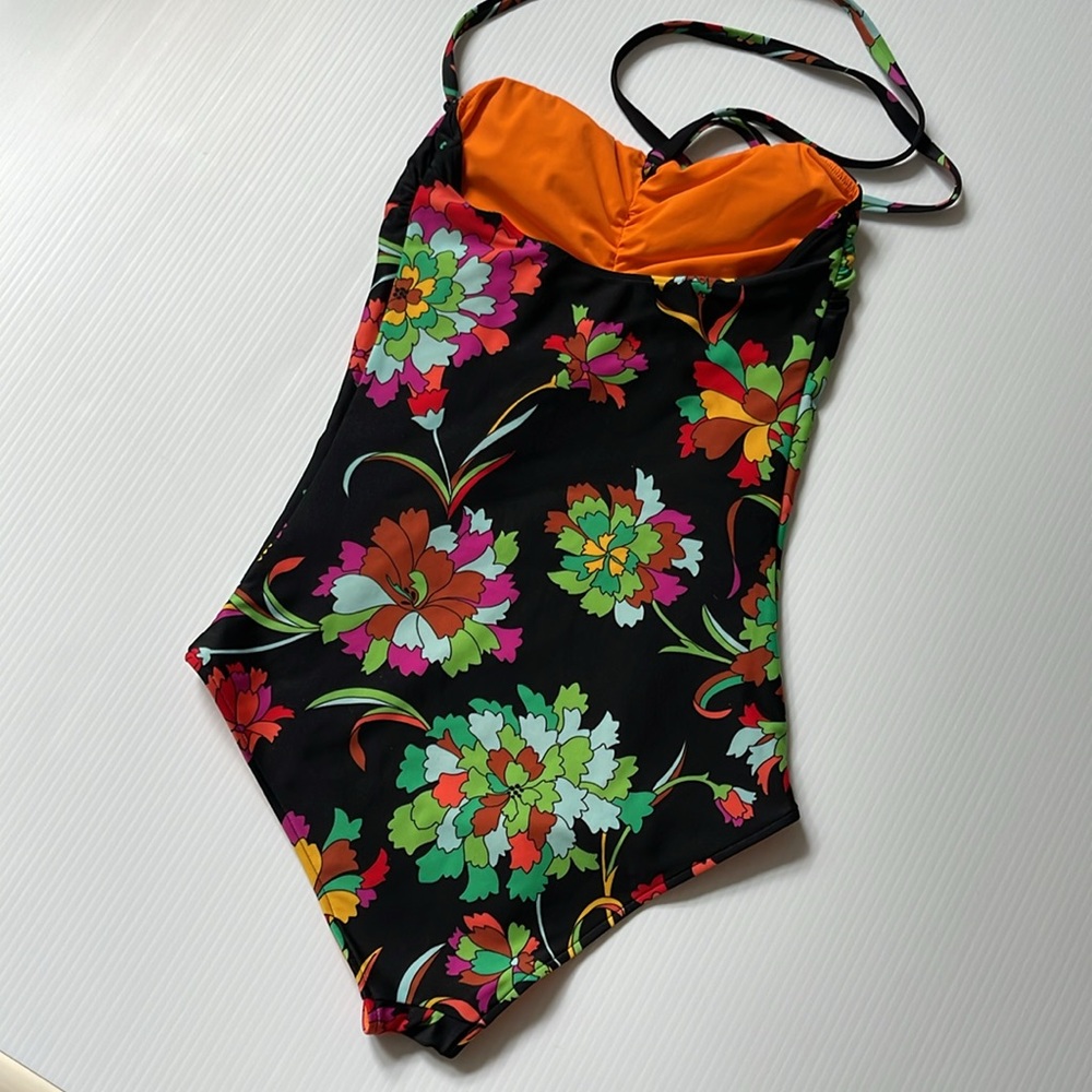 LadoubleJ roller girl swimsuit floral size extra small - Picture 9 of 14